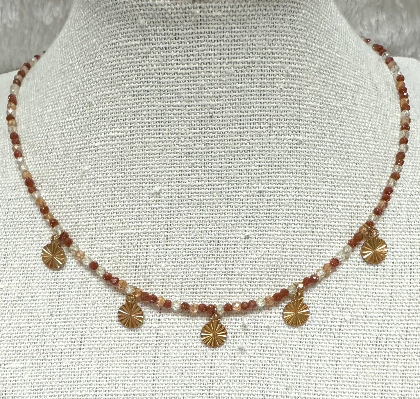 Collier perles et pampilles