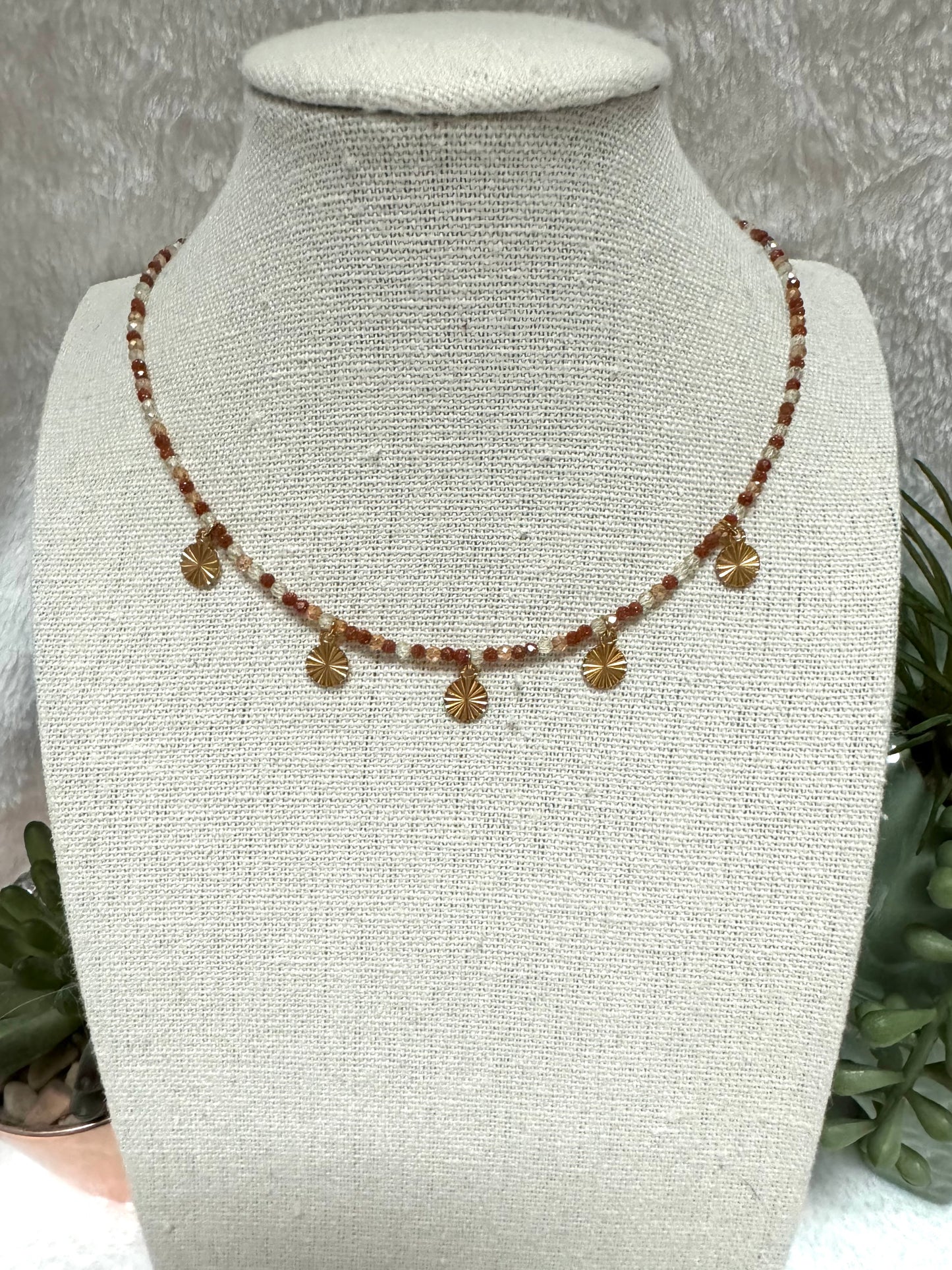 Collier perles et pampilles