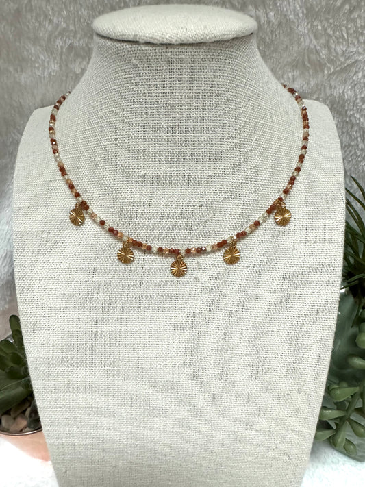 Collier perles et pampilles